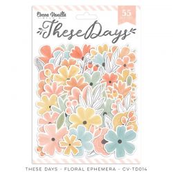 Die cut fleurs- Collection "These Days" - Cocoa vanilla