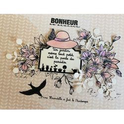 Lorelaï Design - Bloom Feuille R/V ( 30,5 x 30,5 cm)